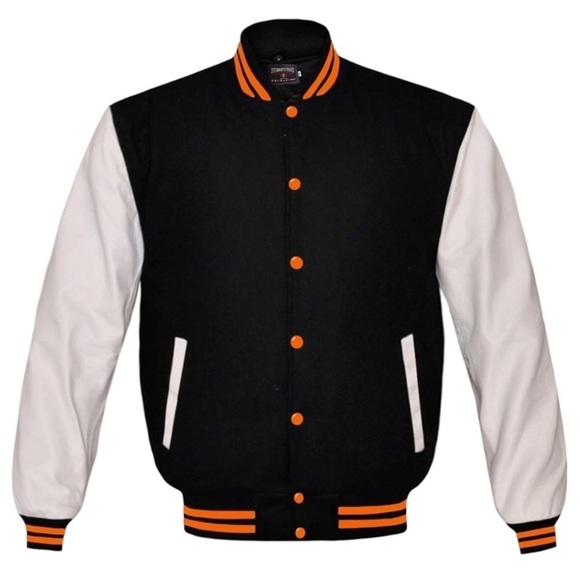 STEWART & STRAUSS • Varsity Letterman Baseball Bomber Jacket Wool Coat - Picture 1 of 4